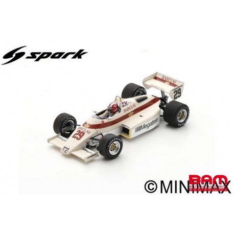 SPARK S5787 ARROWS A6 N°29 GP Detroit 1983 Marc Surer