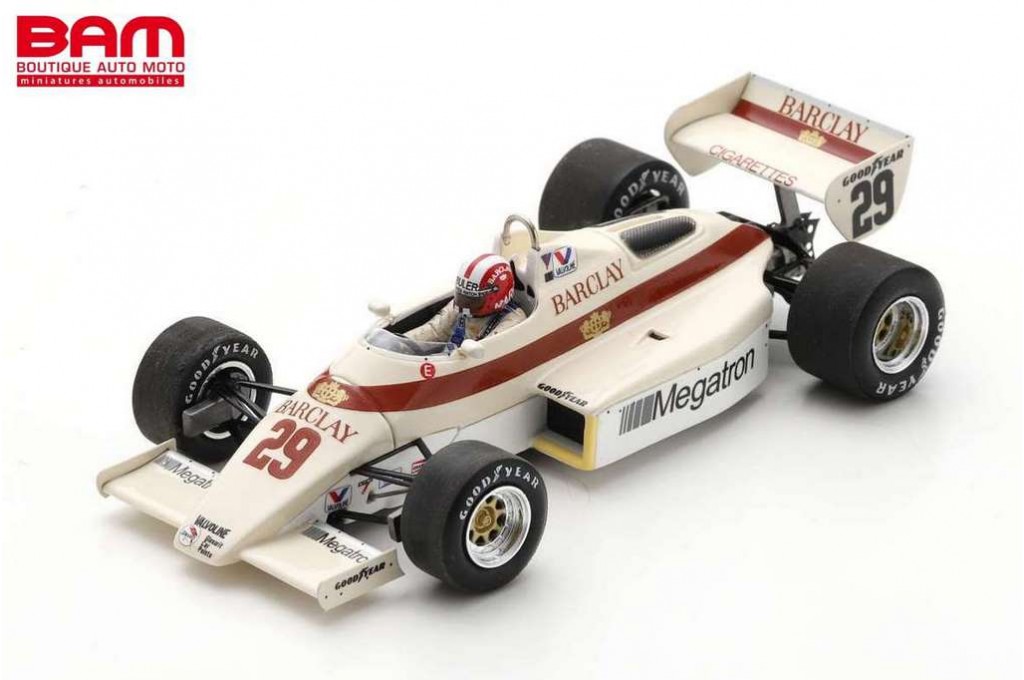 Spark S5787 Arrows A6 N°29 - GP Detroit 1983 - Marc Surer - 1/43 - Modèle Neuf En Résine