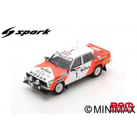 SPARK S7770 DATSUN Violet GT N°1 Vainqueur Rallye Safari 1982 -S. Mehta - M. Doughty