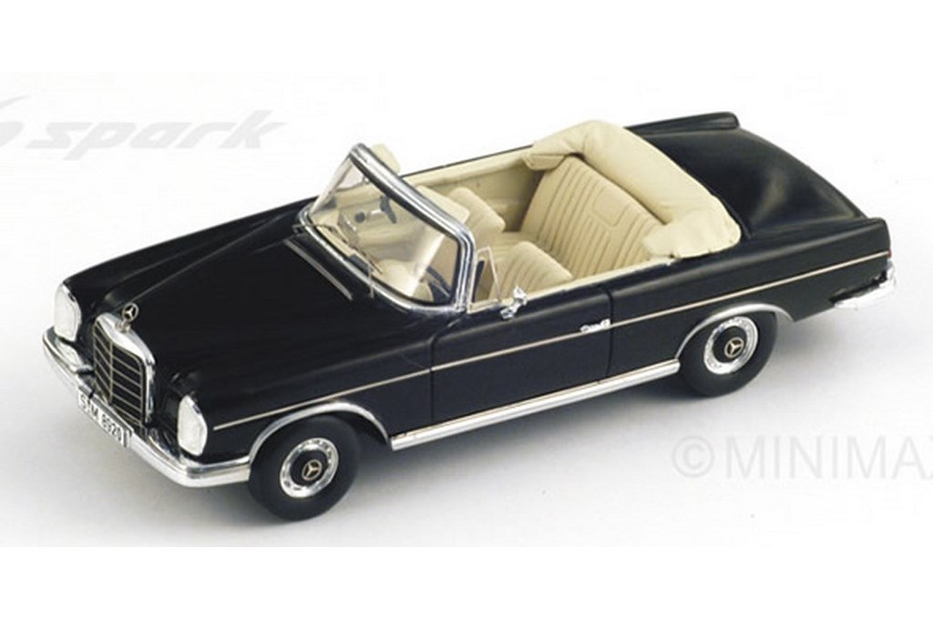 Modellautos Mercedes 170 1/43 Spark S Cabriolet A schwarz 1949