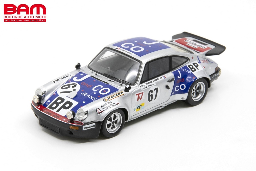 SPARK S9807 PORSCHE 911 RS 3.0 N°67 11ème 24H Le Mans 1975 A-C. Verney