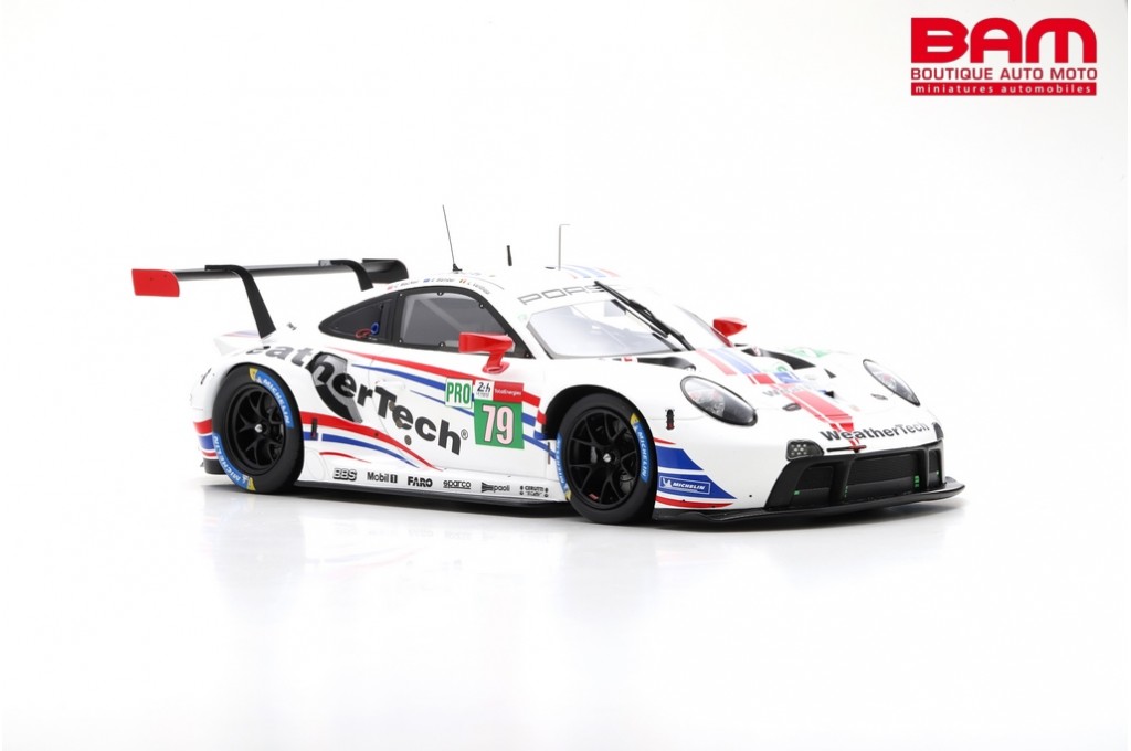 1:43 Spark S8651 911 RSR 19 WeatherTech Racing LMGTE Am Le Mans 24H 2nd