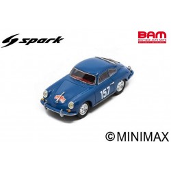 S6141 PORSCHE 356B 1600 S N°157 Rallye Monte Carlo 1960 -A. Gacon - R. Gannot