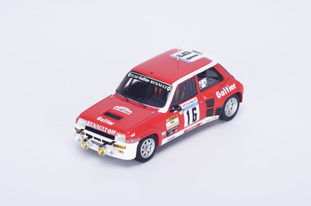 Spark Model 1/43 – Renault 5 Turbo EC MOMO – Noire Sigala 1981 – Résine