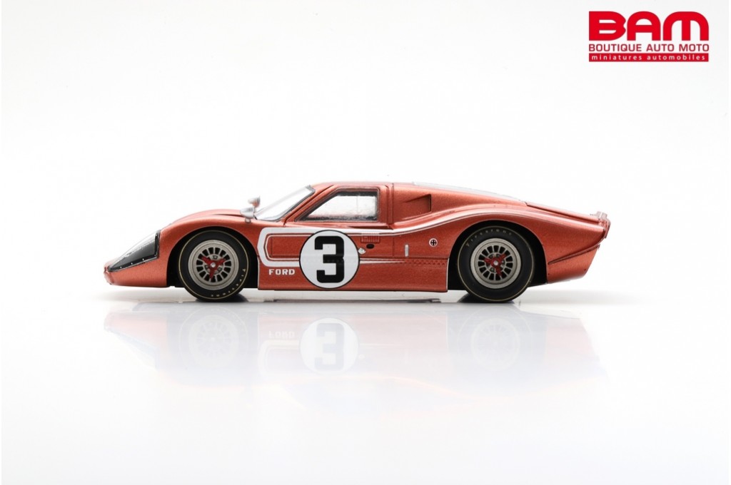 Miniature Spark 1/43 – Ford GT40 Mk IV N°1 Vainqueur 12h Sebring 1967, Résine, Neuve