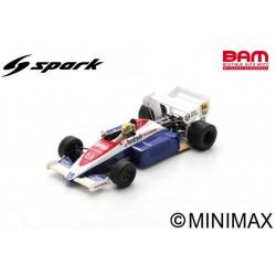 SPARK S2781 TOLEMAN TG184 N°19 3ème GP Angleterre 1984 Ayrton Senna (1/43)