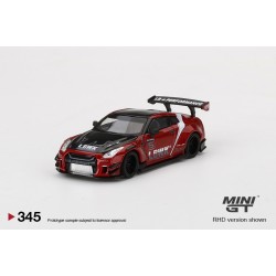 MINI GT MGT00345-L NISSAN GT-R R35 Type 2 Rear Wing ver 3 Red LB Word Livery 2.0 LHD (1/64)