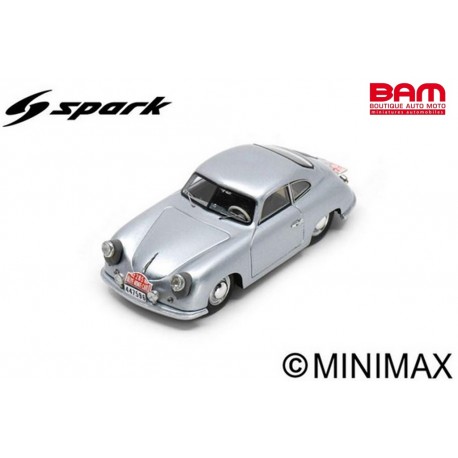 SPARK S6130 PORSCHE 356 N°285 Rallye Monte Carlo 1952 F. van de Kaart - J. Swaters (1/43)