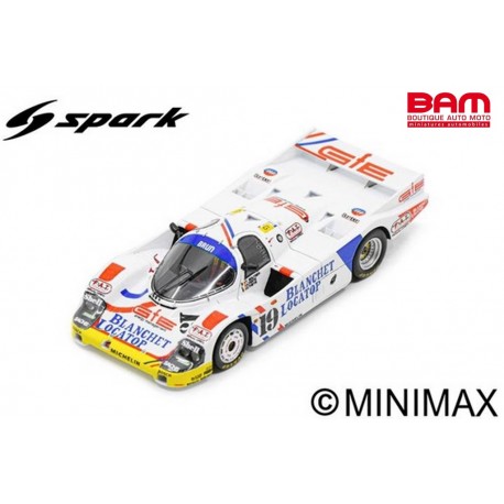 SPARK S9870 PORSCHE 956 N°19 24H Le Mans 1986 T. Boutsen - D. Theys - A. Ferté (1/43)