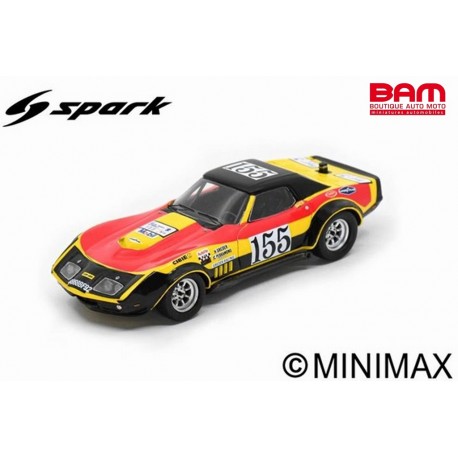 SPARK SF283 CHEVROLET Corvette C3 N°155 Tour de France 1970 H. Greder - J-C. Perramond (500ex) (1/43)