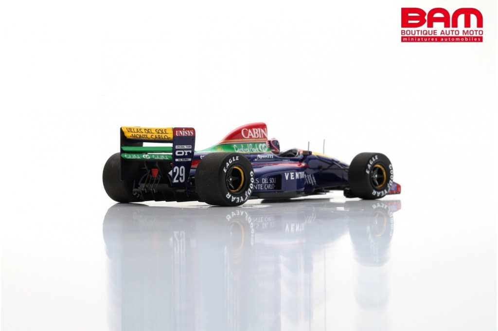 SPARK S6968 VENTURI Larrousse LC92 N°29 6ème GP Monaco 1992