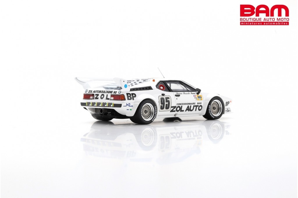 Miniature Spark 1/43 - BMW M1 N°95 24H Le Mans 1980 - Servanin/Ferrier - Prévendu