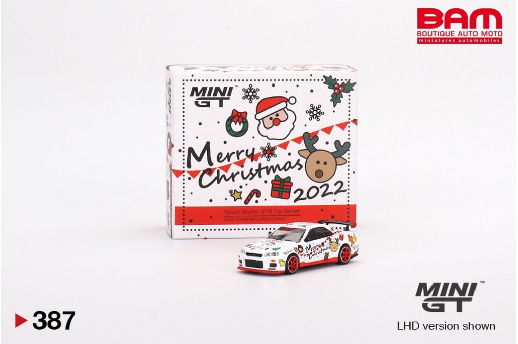 Coffret Kyosho 1/64 Nissan Skyline GT-R R34 - Édition Limitée 2002 - Modèle Métal