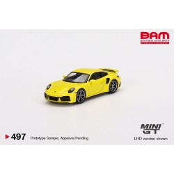 MINI GT MGT00497-L PORSCHE 911 Turbo S Racing Yellow (1/64)