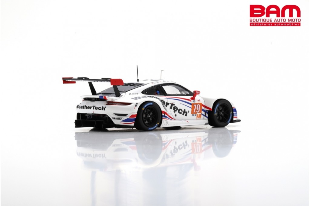 Porsche 911 RSR-19 N°79 WeatherTech 2022 – Spark 1/43, 2e LMGTE Am 24H, Prévente