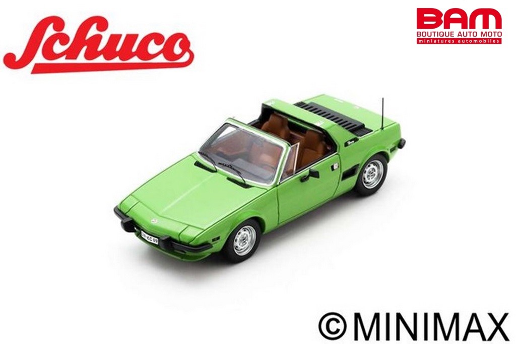 Schuco 1:43 Fiat X1/9 Año de construcción 1972 amarillo closed top