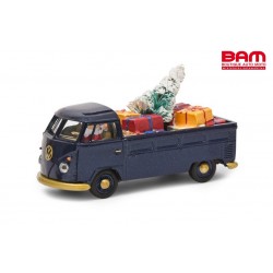 SCHUCO 452673400 VOLKSWAGEN T1 pick up " Noël 2022 " avec sapin, père noël et cadeaux (1/87)