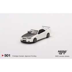 MINI GT MGT00501-R NISSAN Skyline GT-R (R34) V-Spec II N1 White RHD (1/64)