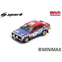 SPARK S7767 DATSUN 160J N°1 Vainqueur Rallye Safari 1980 -S. Mehta - M. Doughty (1/43)