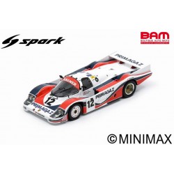 SPARK S9869 PORSCHE 956 N°12 24H Le Mans 1986 -P. Yver - H. Striebig - M. Cohen-Olivar (1/43)