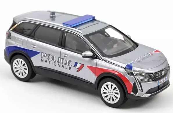 Miniature Peugeot 5008 GT Police Nationale 2021 Voiture de