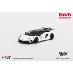 MINI GT MGT00467-L LB-Silhouette WORKS Lamborghini Aventador GT EVO White (1/64)