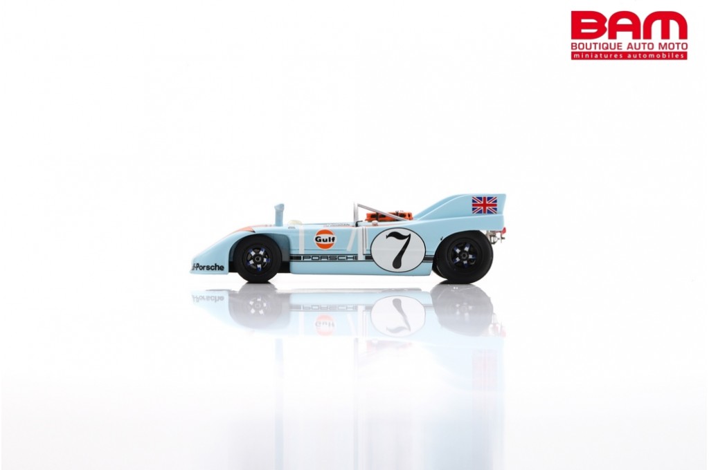 Spark 1:43 Porsche 908/03 Gulf #7 Targa Florio 1971 Siffert, Redman S2330 modèle voiture S2330