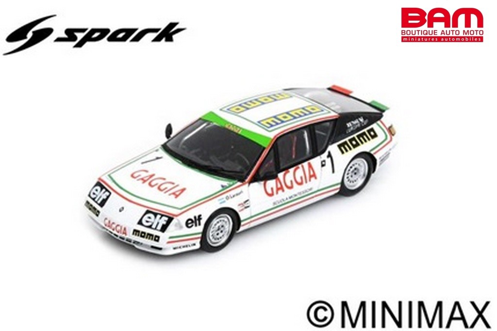 SPARK S7330 RENAULT Alpine V6 Turbo N°1 Europa Cup Champion 1985 Oscar  Larrauri (1/43) - Boutique Auto Moto / SPARK