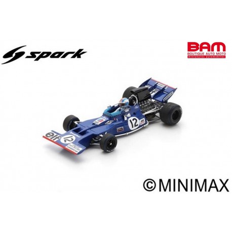 SPARK S7231 TYRRELL 002 N°12 2ème GP France 1971 François Cevert (1/43)