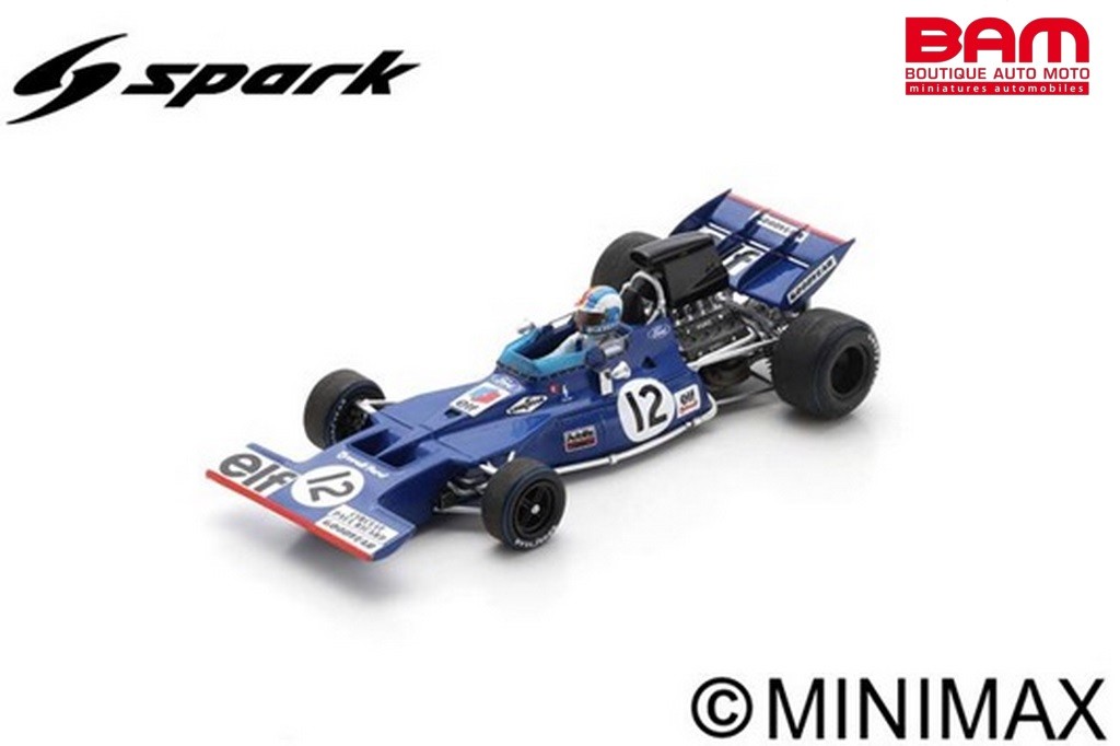 ミニカー　1/43 Tyrrell 002 2nd French GP 1971 Francois Cevert #12 [S7231] Spark 1:43 Francois Cevert Tyrrell 002 #12 2nd France GP