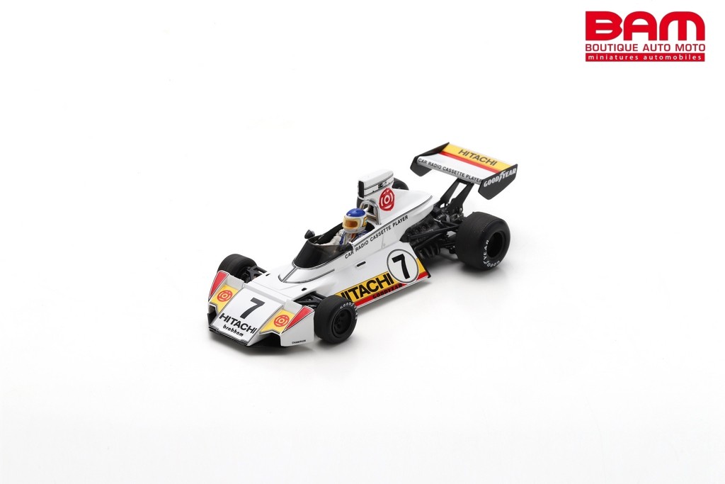Spark S7428 Brabham BT44 N°7 GP Belgique 1974 - Carlos Reutemann - 1/43 Résine - Prévente