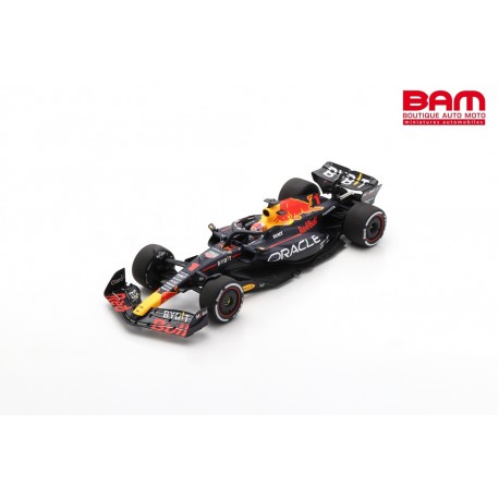 SPARK 18S884 RED BULL RB19 N°1 Oracle Red Bull Racing -Vainqueur GP Bahrain 2023 Max Verstappen (1/18)