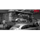 SCHUCO 450061300 MERCEDES-BENZ L3500 "Porsche Renndienst" with 550 Silhouettes (1/18)
