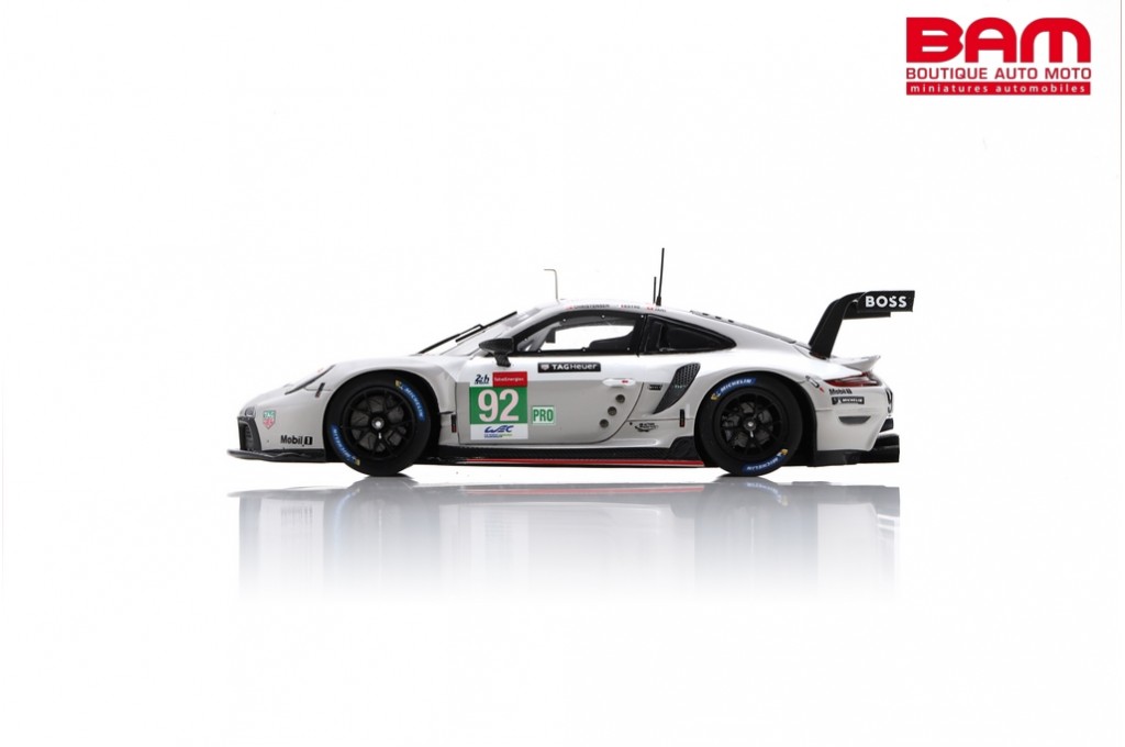 SPARK S8264 PORSCHE 911 RSR 19 N 92 Porsche GT Team 3eme LMGTE Pro class 24H Le Mans 2021 K. Estre M. Christensen N. Jani Boutique Auto Moto SPARK