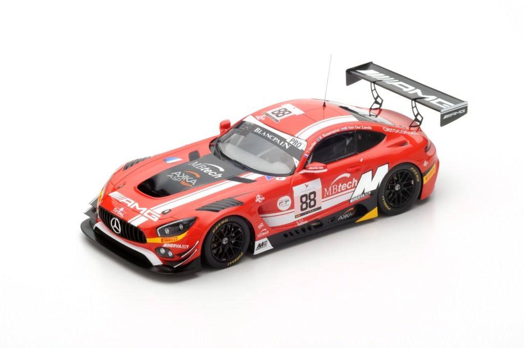 18SB004 MERCEDES-AMG GT3 N°88 2ème 24H Spa 2016 - Boutique Auto Moto / SPARK