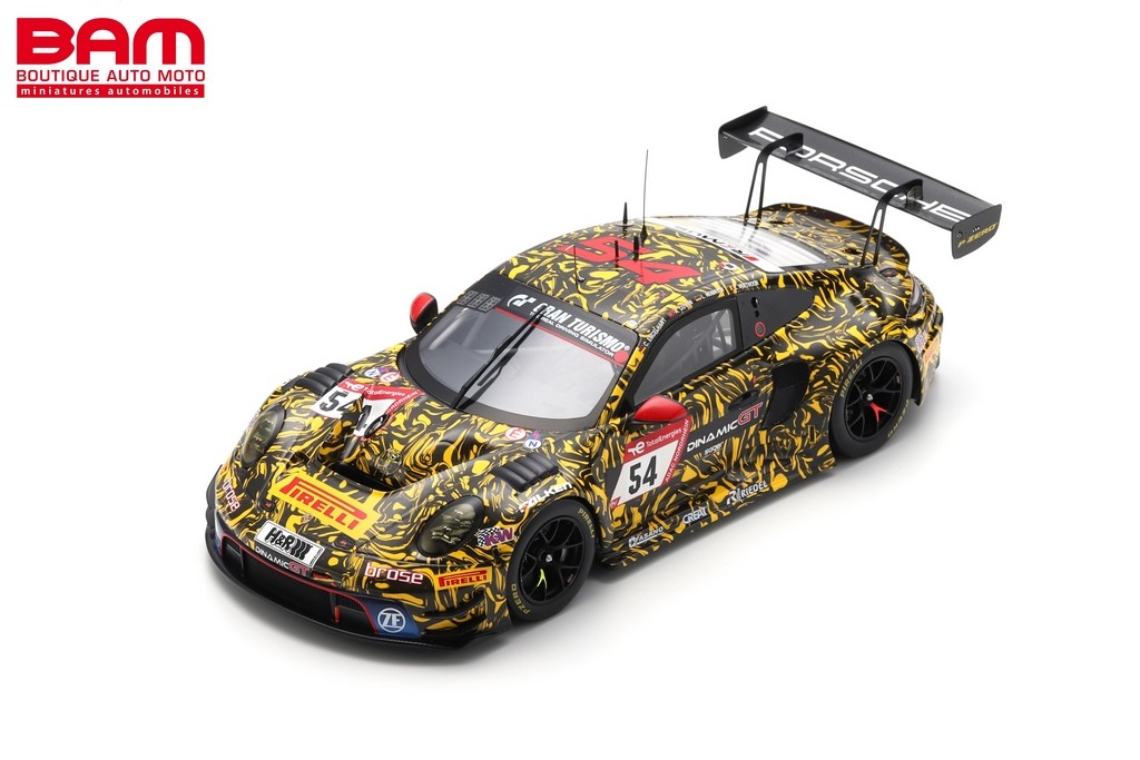 SPARK 18SG063 PORSCHE 911 GT3 R (992) N°54 Dinamic GT SRL 24H Nürburgring  2023 (1/18) - Boutique Auto Moto / SPARK