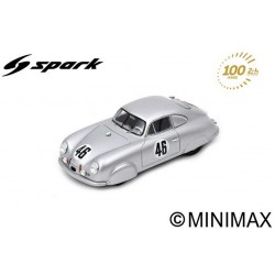 SPARK S5215 PORSCHE 356 N°46 20ème 24H Le Mans 1951 1er participation Porsche au Mans A. Veuillet - E. Mouche (1/43)