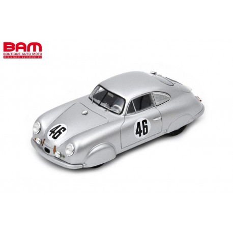 SPARK S5215 PORSCHE 356 N°46 20ème 24H Le Mans 1951 1er participation Porsche au Mans A. Veuillet - E. Mouche (1/43)