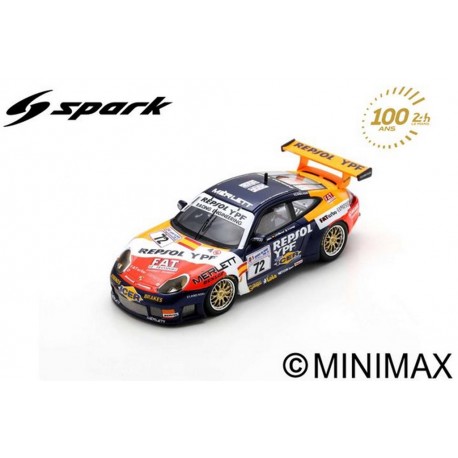 SPARK S9938 PORSCHE 996 GT3 R N°72 Repsol Racing Engineering -24H Le Mans 2000 (1/43)
