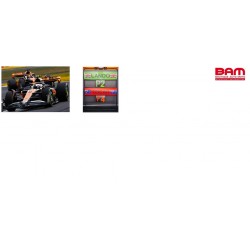 SPARK 18S903 MCLAREN MCL60 N°4 McLaren 2ème GP Grande-Bretagne 2023 Lando Norris avec pit board (1/18)