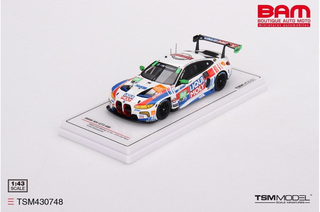 MINI GT TSM430748 BMW M4 GT3 N°96 Turner Motorsports 2ème GTD IMSA