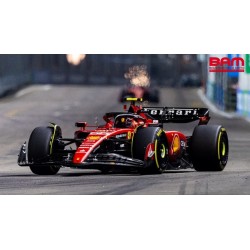 LOOKSMART LS18F1054 FERRARI Scuderia SF23 N°55 Scuderia Ferrari Vainqueur GP Singapour 2023 Carlos Sainz (1/18)