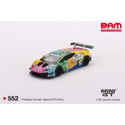 MINI GT MGT00552-L LAMBORGHINI Huracán GT3 EVO N°19 GEAR Racing IMSA 24H Daytona 2020 (1/64)