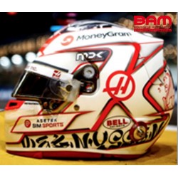 SPARK 5HF132 CASQUE Kevin Magnussen - MoneyGram Haas F1 Team - GP Singapour 2023 (1/5)