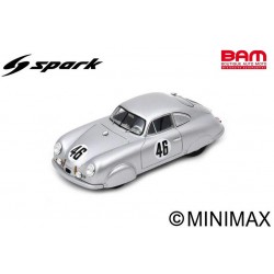 SPARK 18S861 PORSCHE 356 N°46 24H Le Mans 1951A. Veuillet - E. Mouche (1/18)