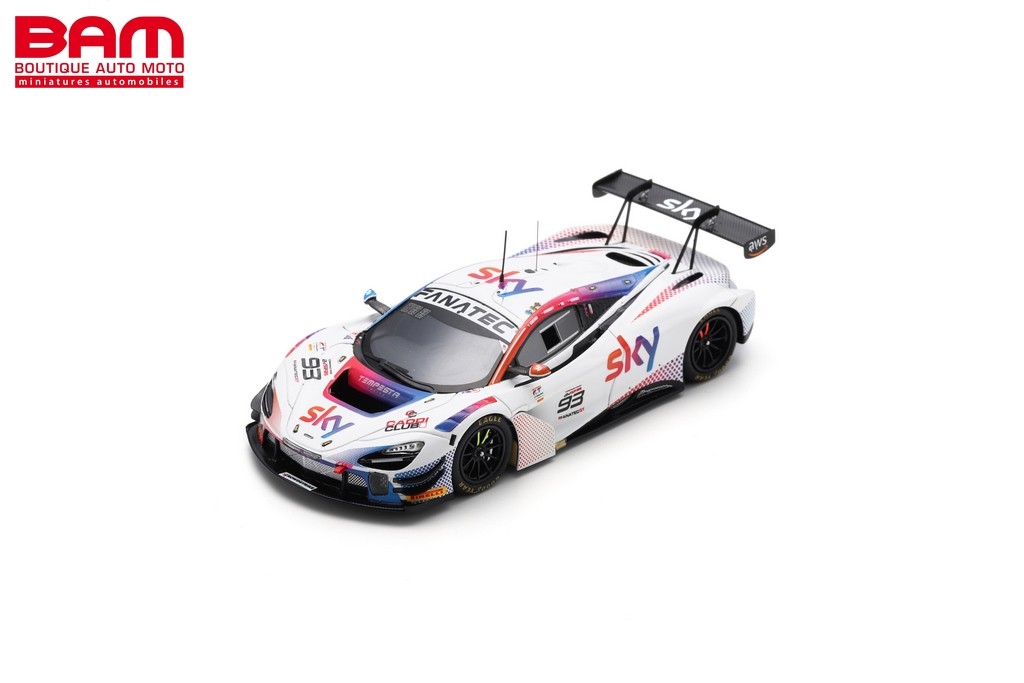 ミニカー　1/43 McLaren 720S GT3 EVO #93 SKY-Tempesta Racing 3rd Bronze Cup 24H Spa 2023 J. Schmidt - J. Hui - C. Froggatt - E. Cheever [SB712] Spark 1:43 McLaren 720S GT3 Evo #93 24h Spa 2023 Sky
