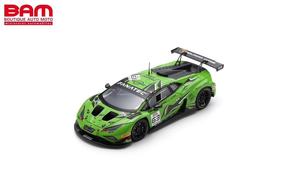 ミニカー　1/43 Lamborghini Huracan GT3 EVO 2 #63 Iron Lynx 24H Spa 2023 A. Caldarelli - J. Pepper - M. Bortolotti [SB739] 2023 Lamborghini Huracán GT3 EVO2 #63 Iron Lynx Bortolotti