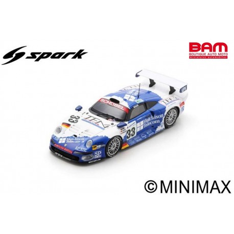 SPARK S5609 PORSCHE 911 GT1 N°33 Schübel Engineering 5ème 24H Le Mans 1997 P. Goueslard - P. Lamy - A. Hahne 1/43