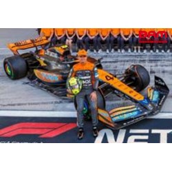 SPARK S8945 MCLAREN MCL60 N°4 McLaren 5ème GP Abu Dhabi 2023 Lando Norris 1/43