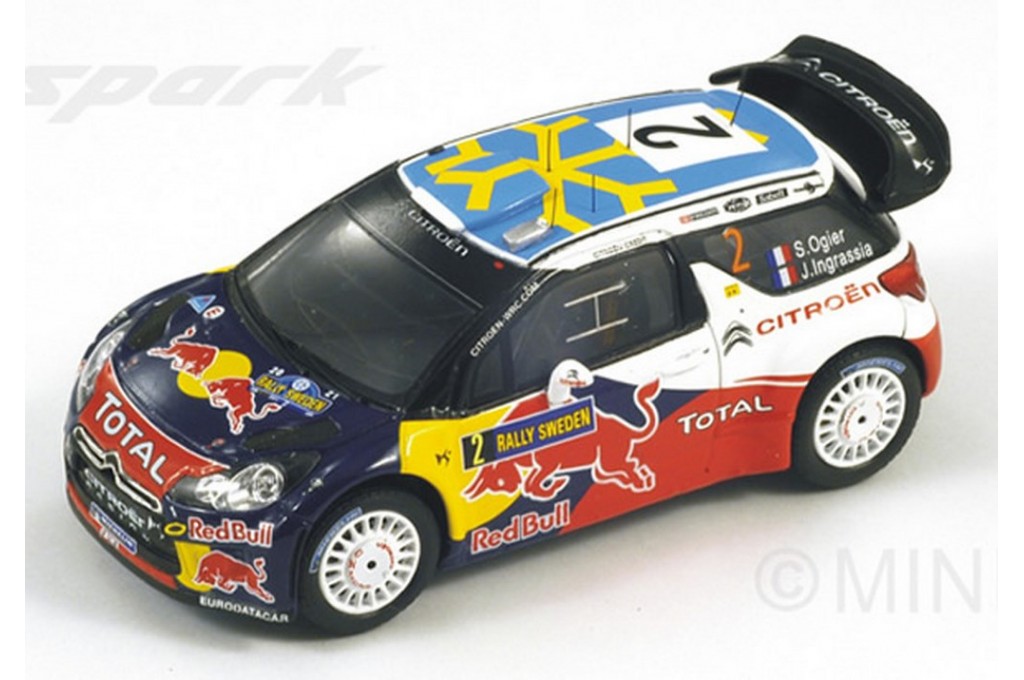 Citroën DS3 WRC #2 2nd Sweden Rally 2011 - 1:43 Spark # S3301